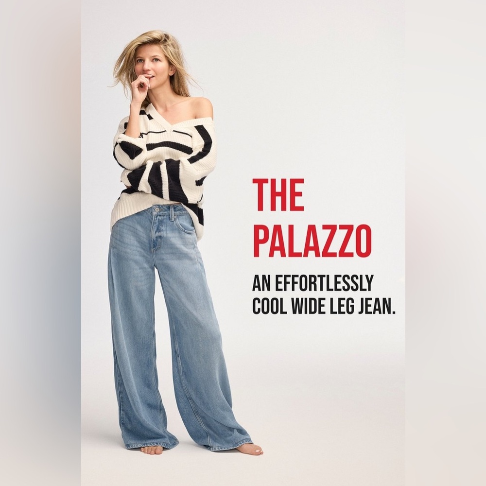 Lucky Brand Blue Wide Leg Jeans